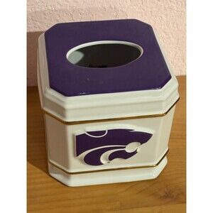 K-State Wildcats Ceramic Tissue Box Cover